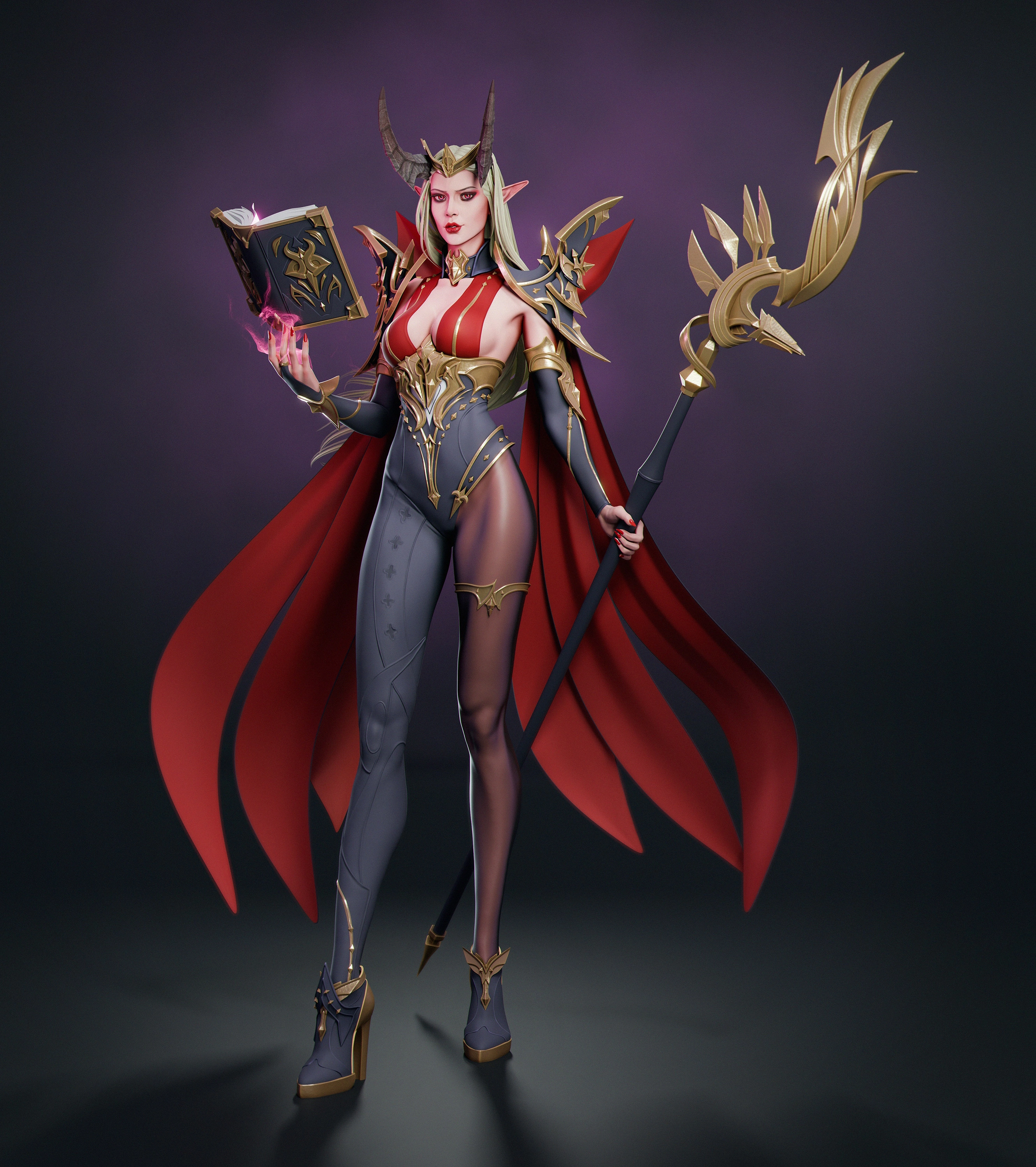 Black magician elf - Study 3D 01