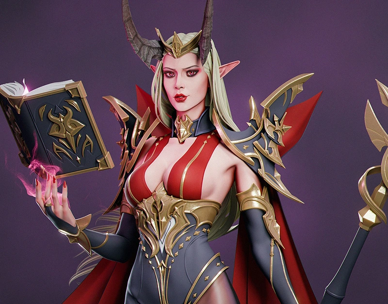 Black magician elf - Study 3D