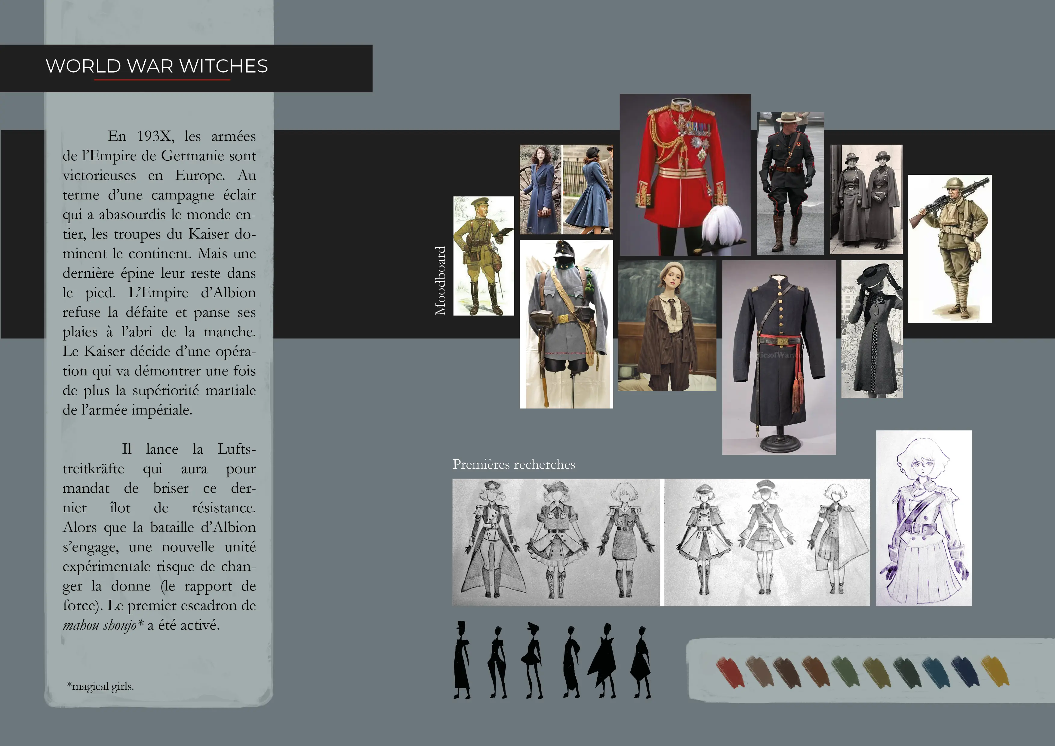 world war witches - concept art design digital art