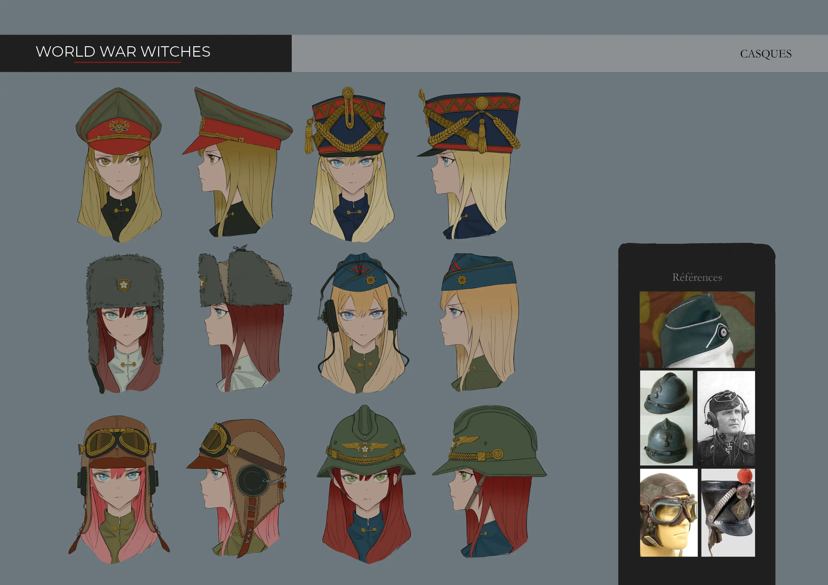 world war witches - concept art design digital art