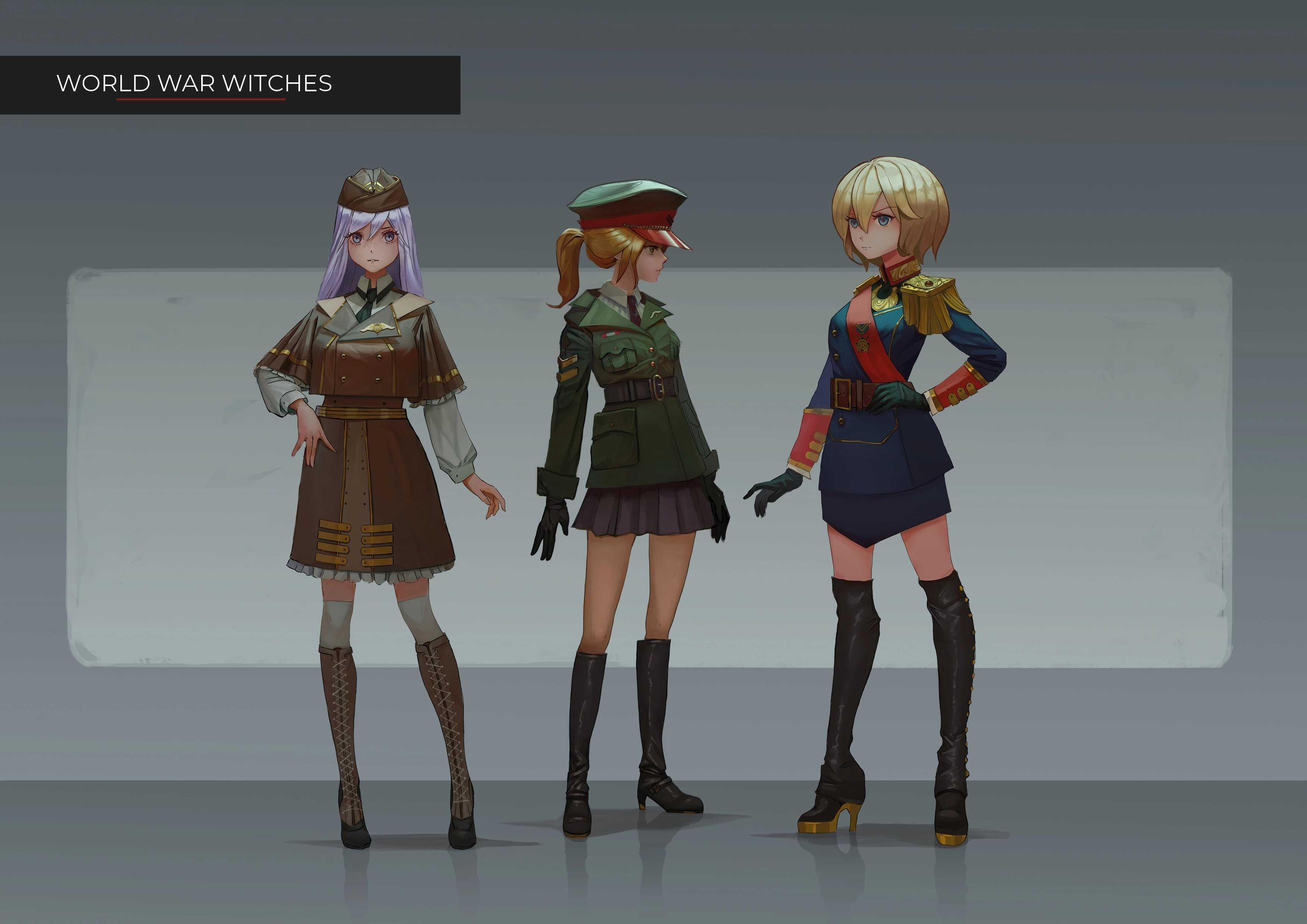 world war witches - concept art design digital art