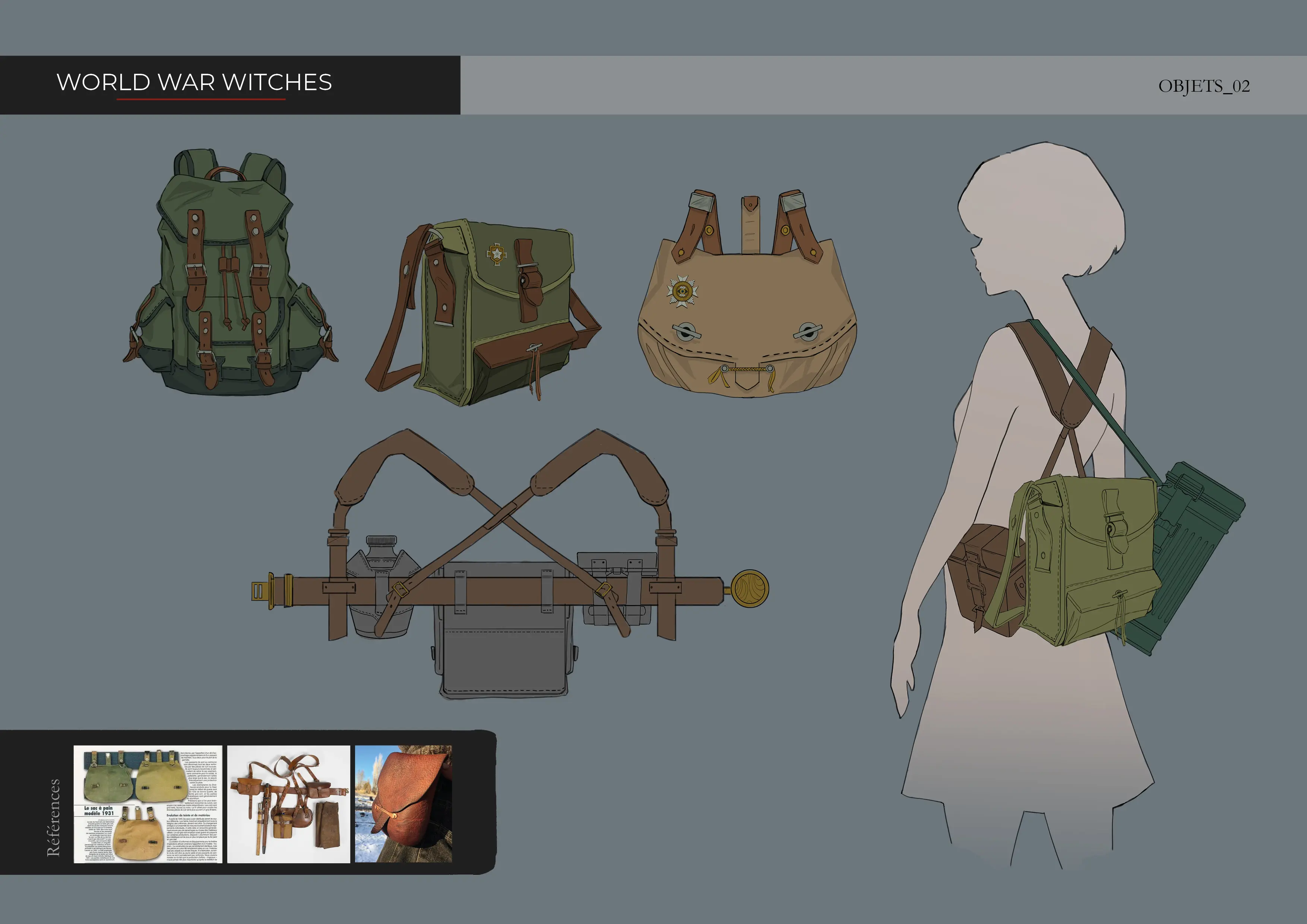 world war witches - concept art design digital art