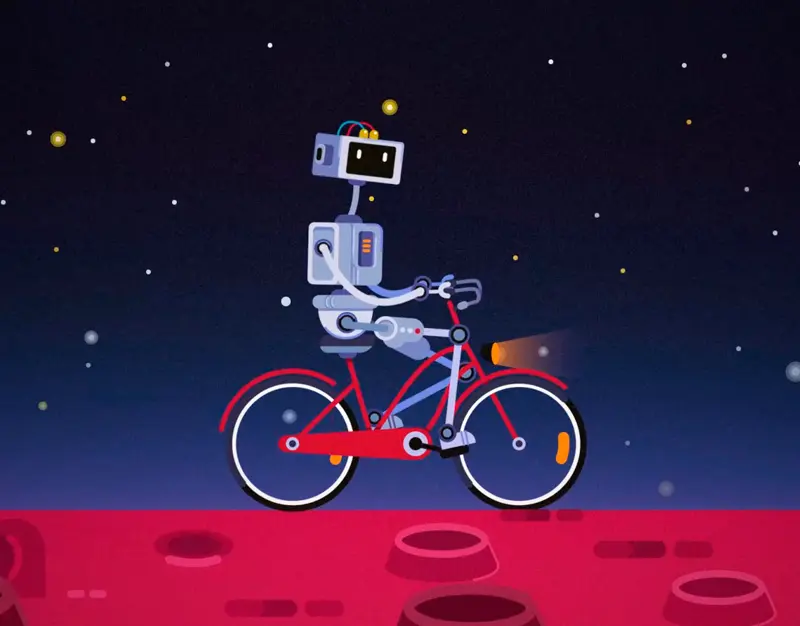 Space bot motion design