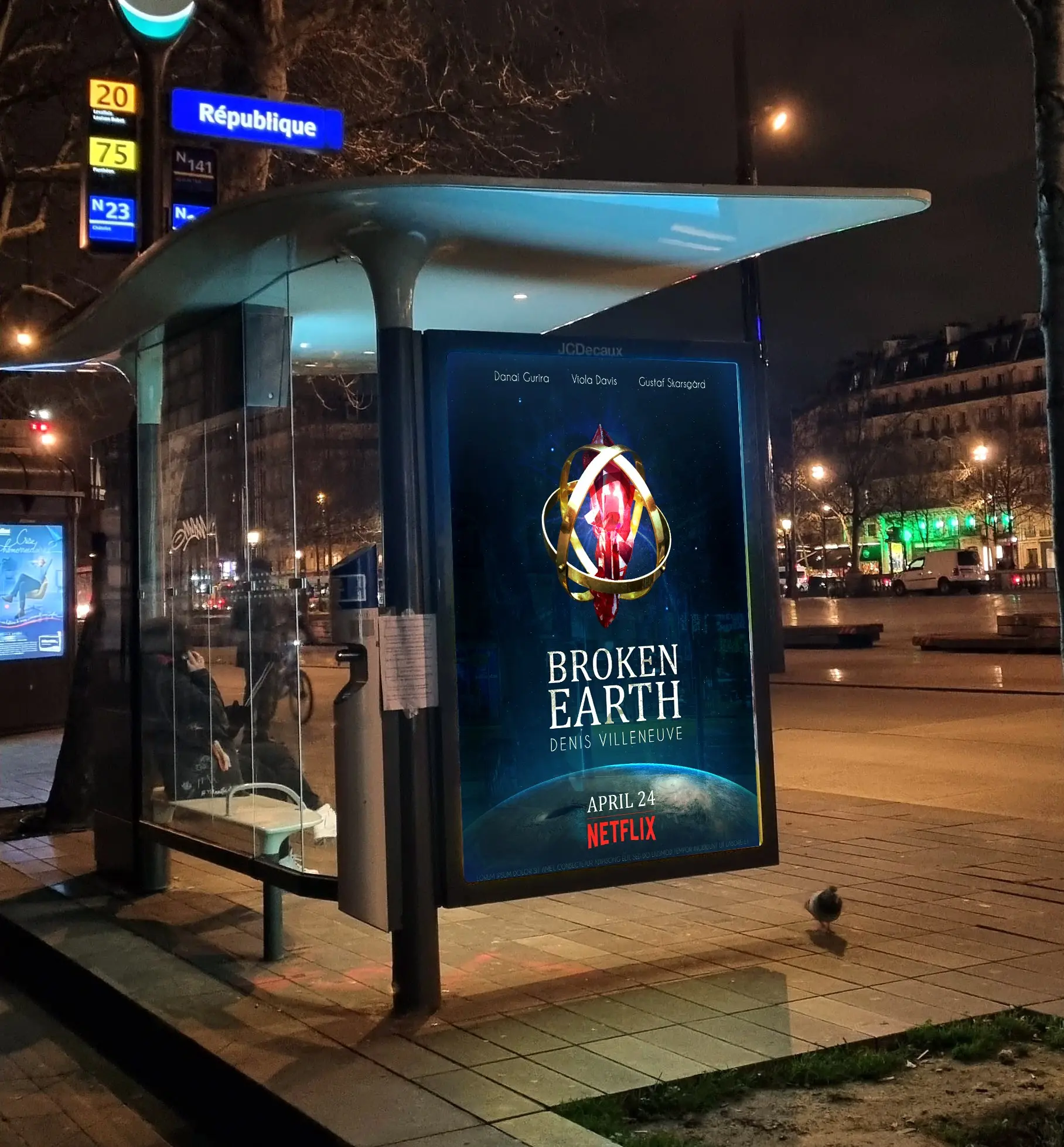 broken earth fictional tv show poster