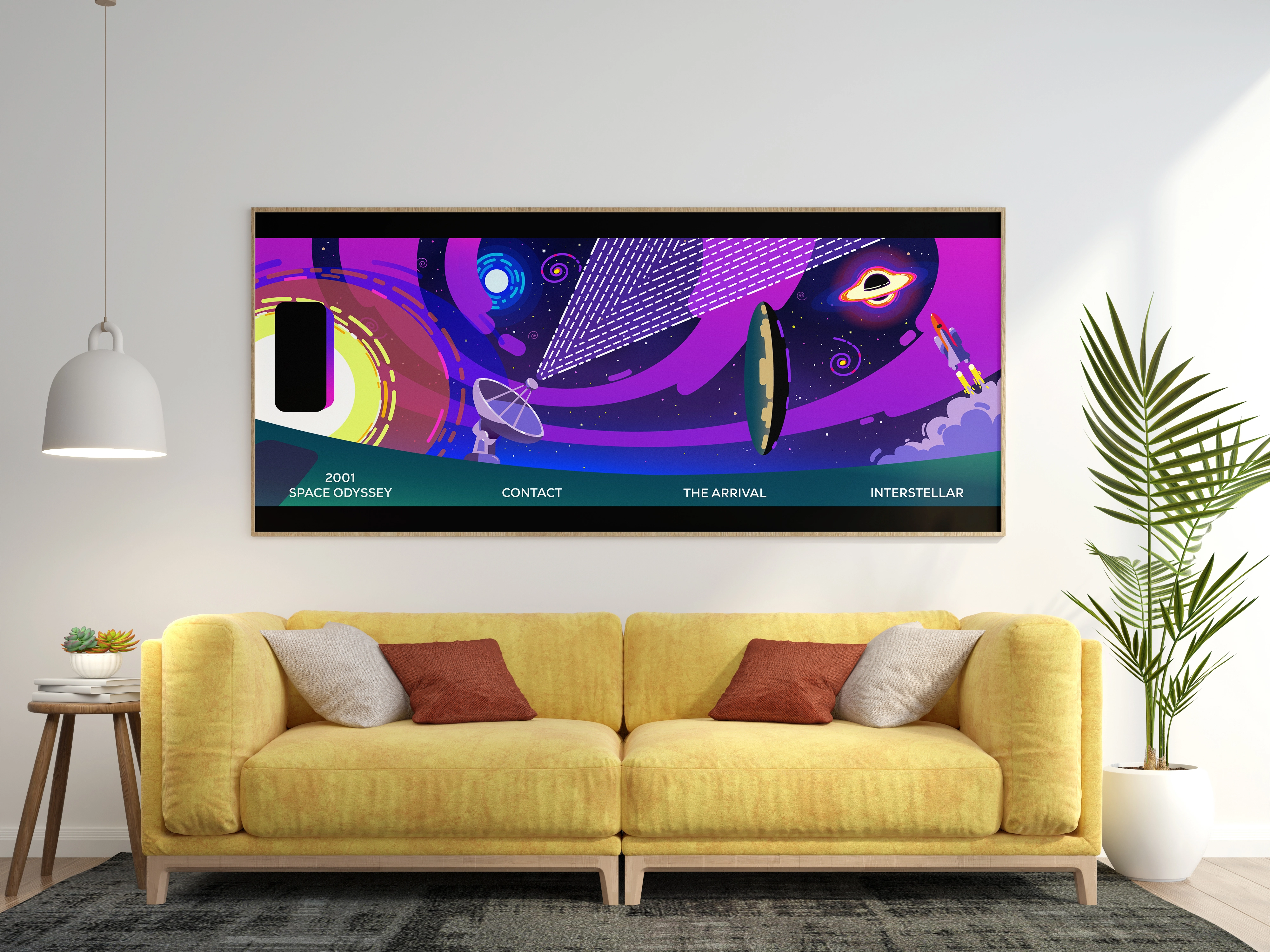 flat design poster