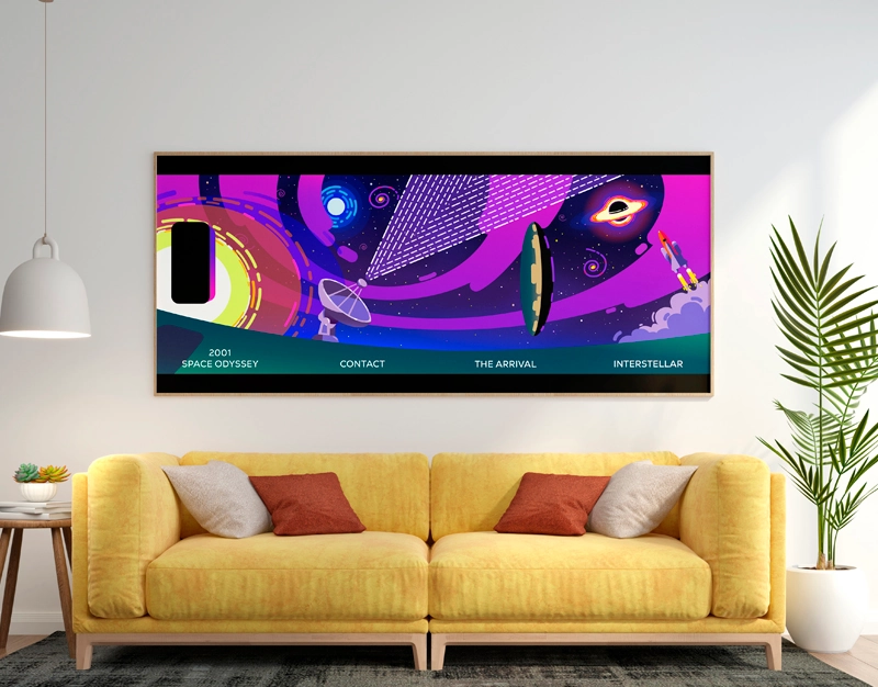 flat design poster
