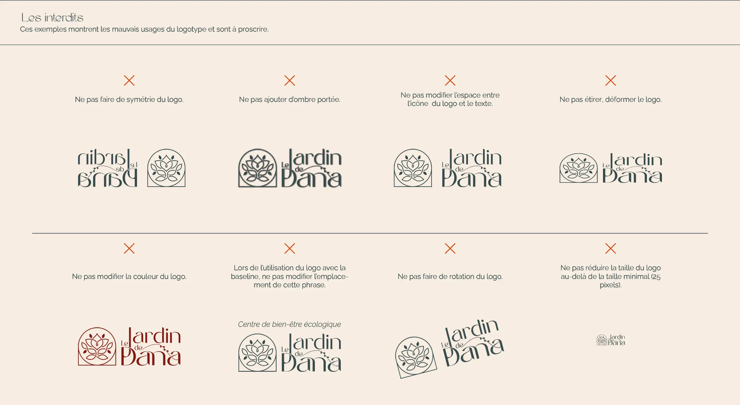 Le jardin de Dana - Visual brand / Website design