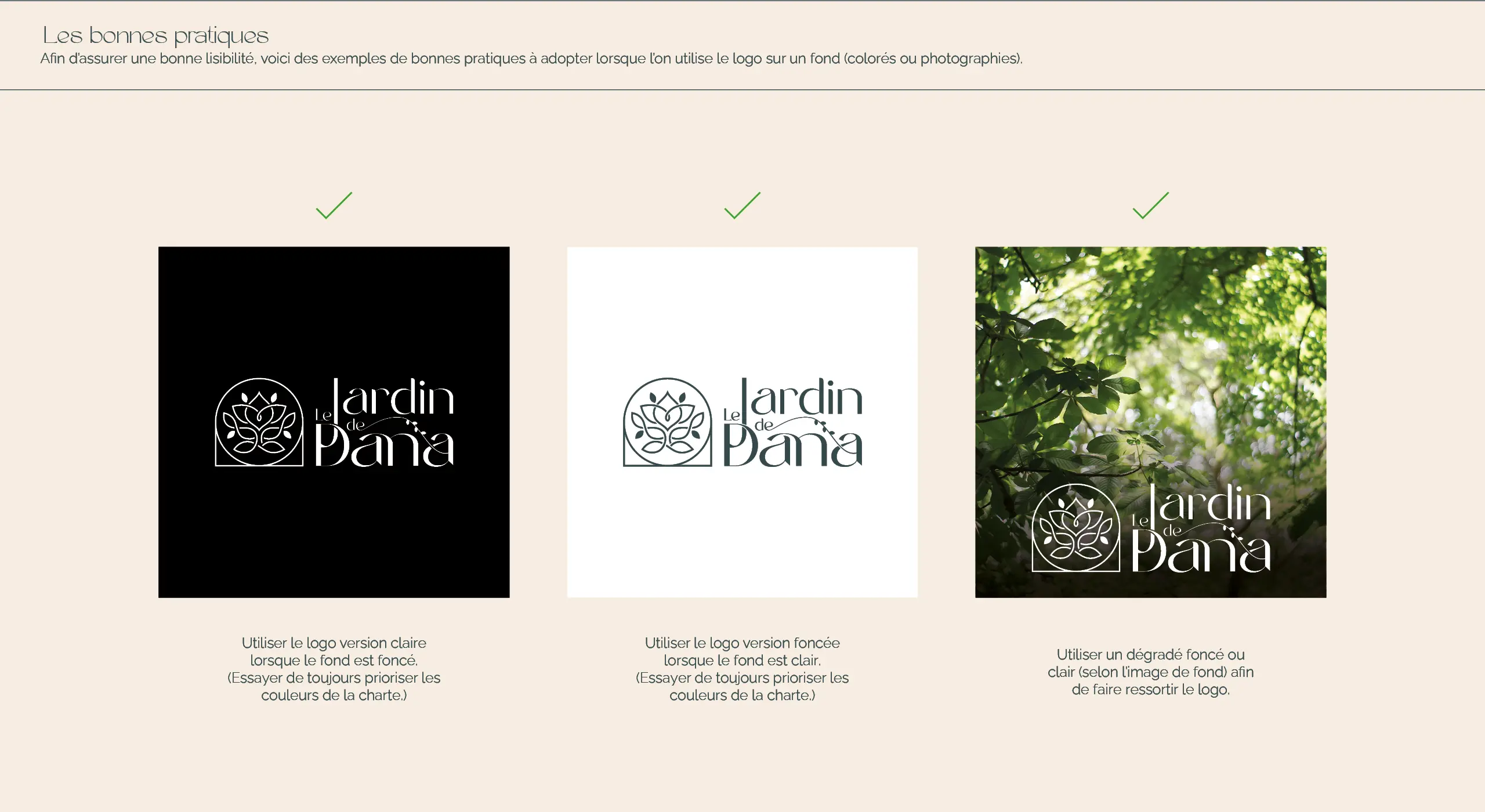 Le jardin de Dana - Visual brand / Website design