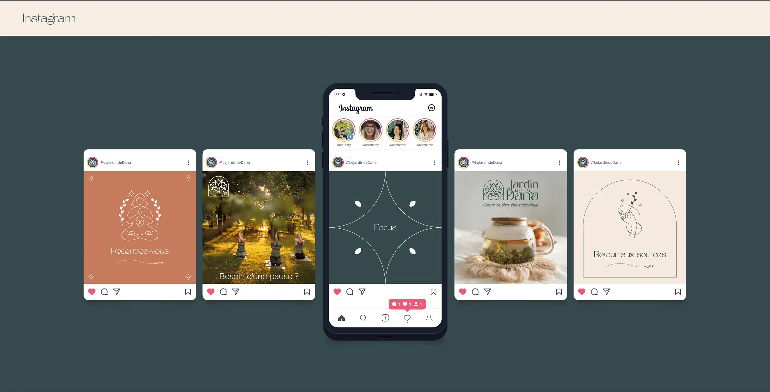 Le jardin de Dana - Visual brand / Website design