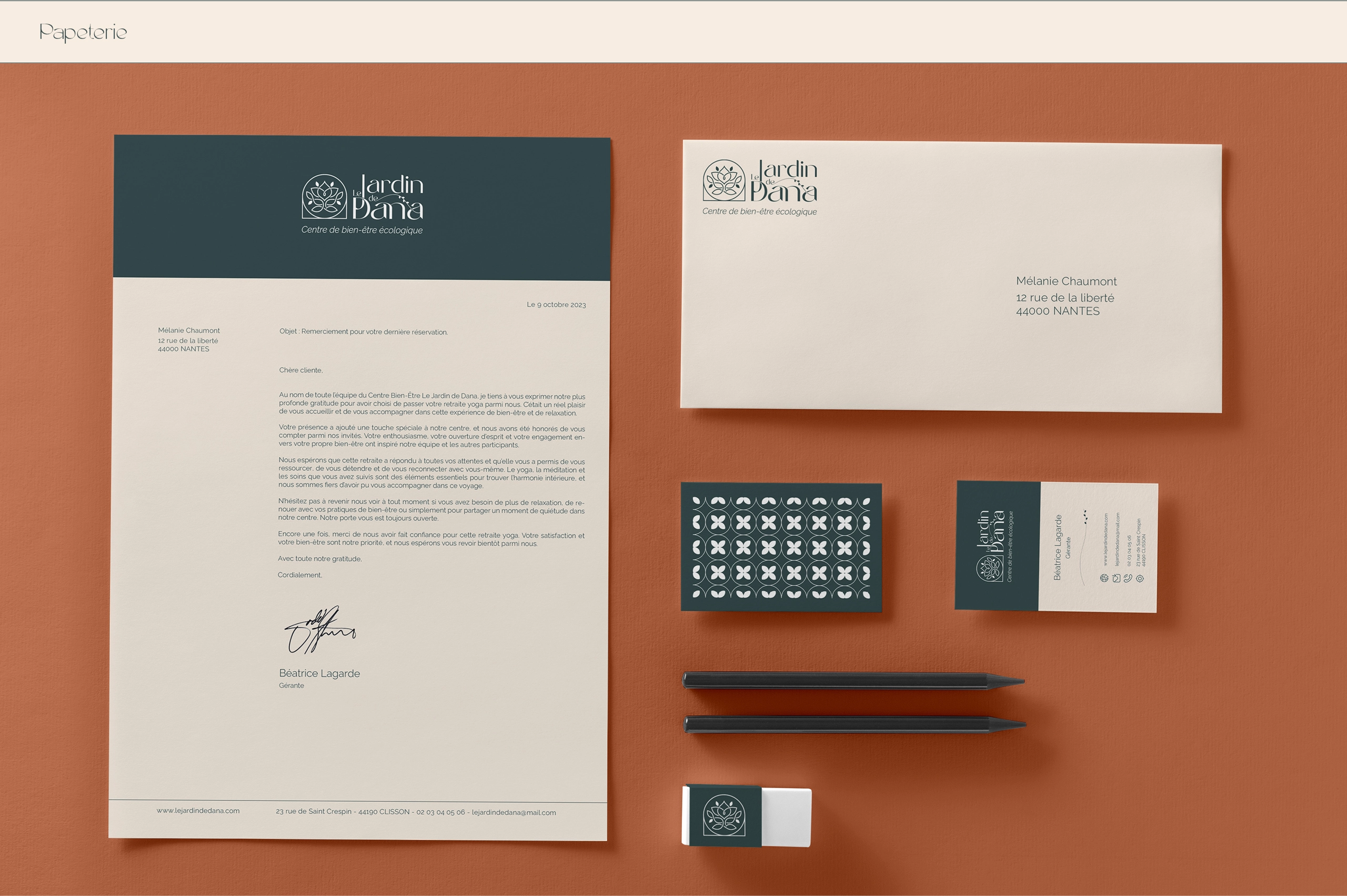 Le jardin de Dana - Visual brand / Website design