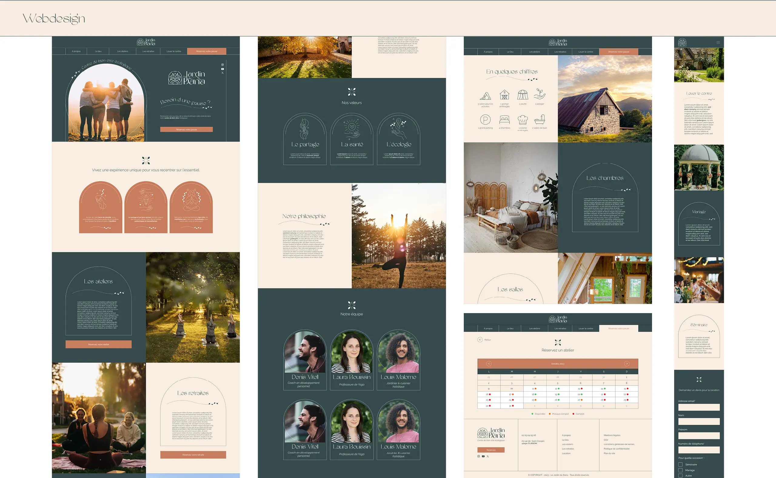 Le jardin de Dana - Visual brand / Website design