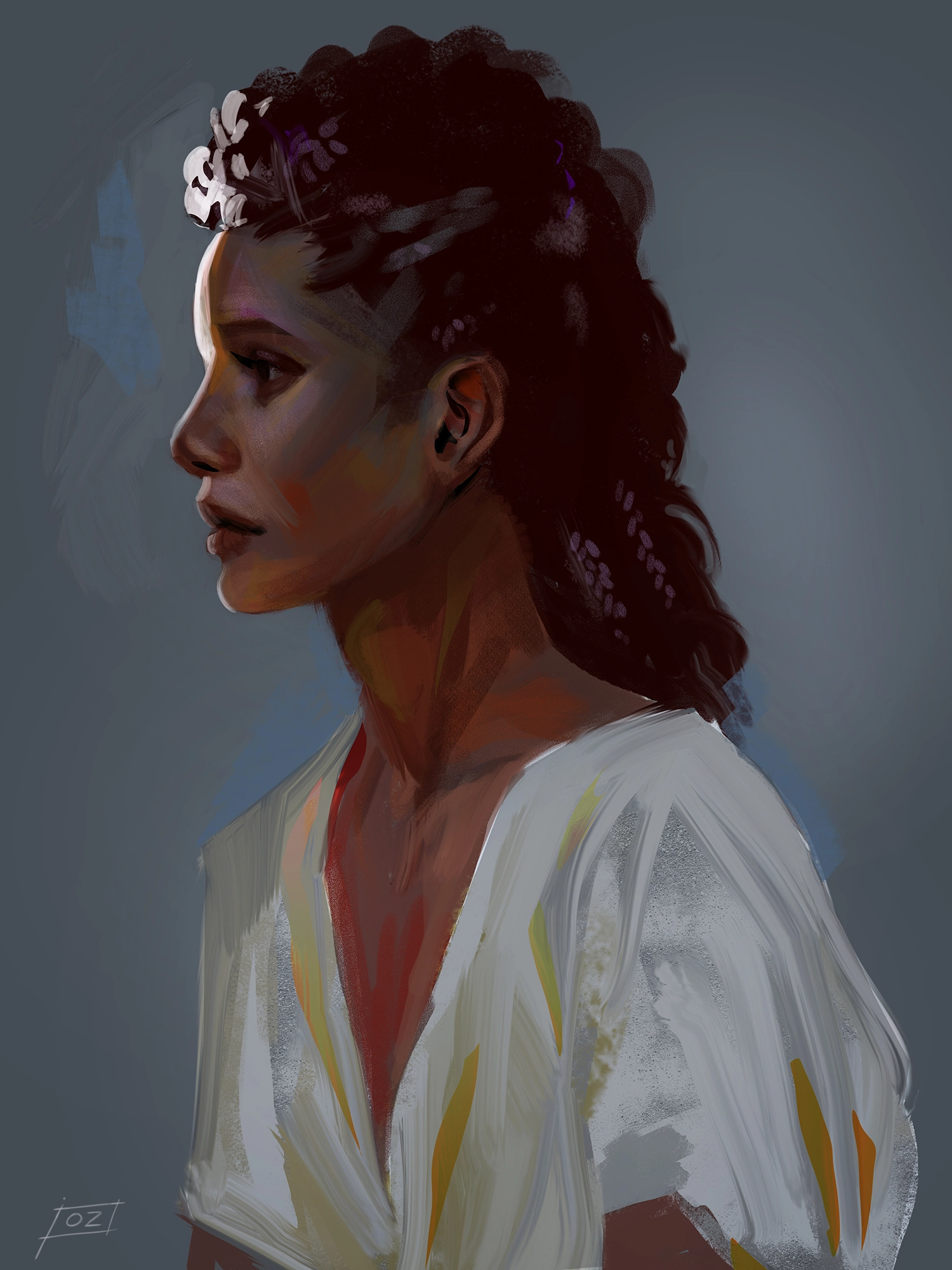 Girl portrait - speedpainting digital painting