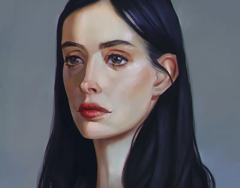 Random portraits doodles digital art