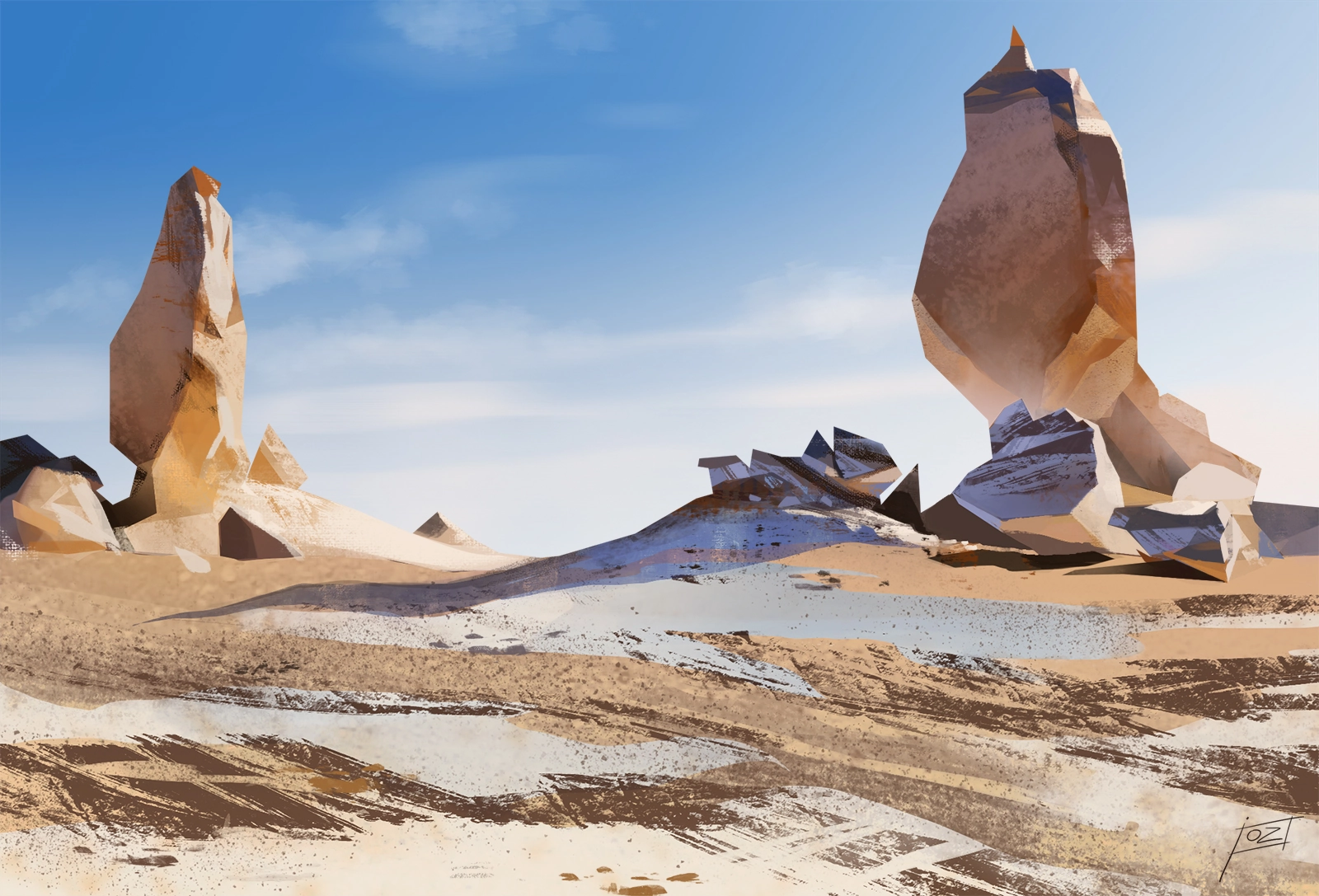 landscape study digital painting