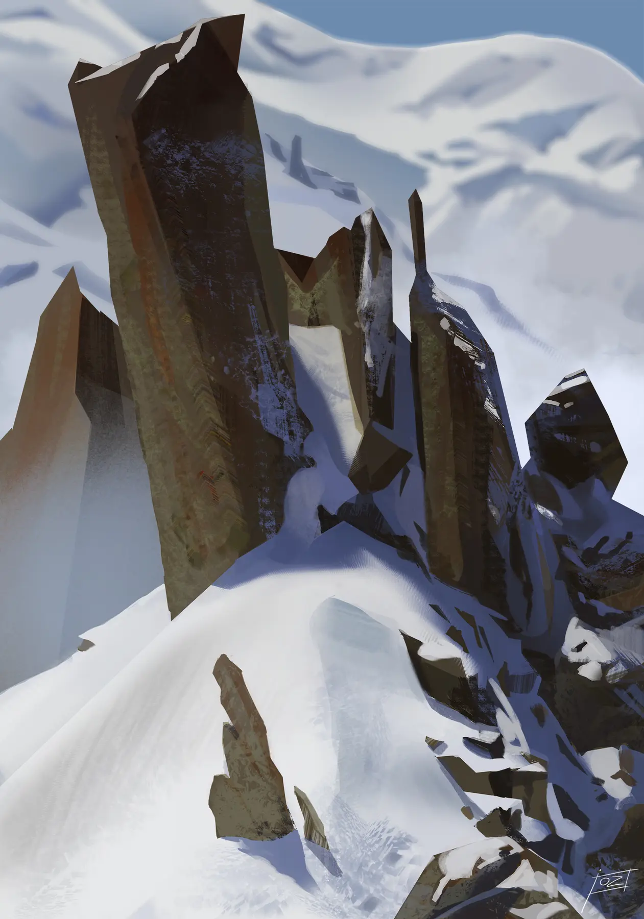 landscape study digital painting