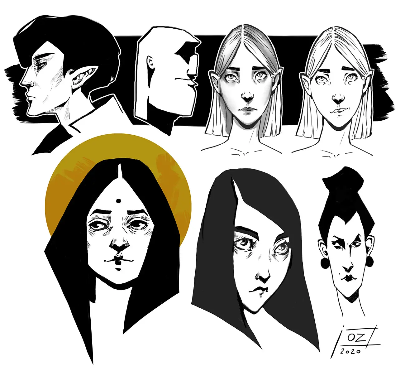 random doodles digital painting