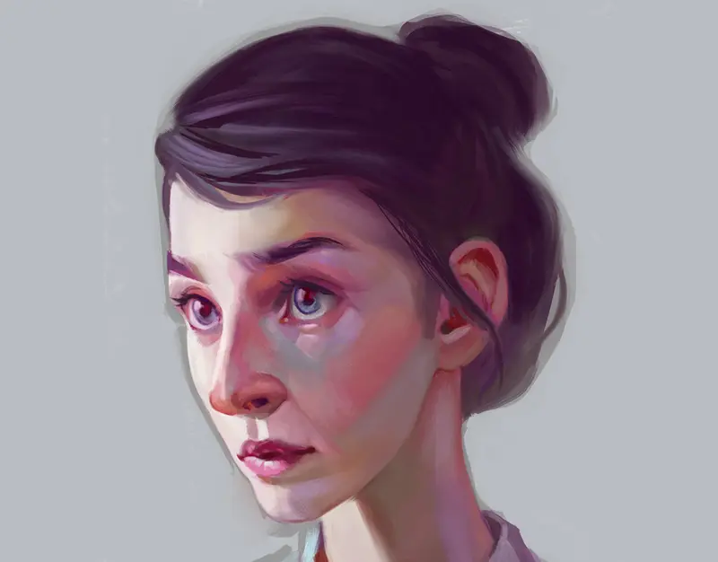 Random portraits doodles digital art